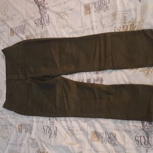 Dark green Refuge jeans.